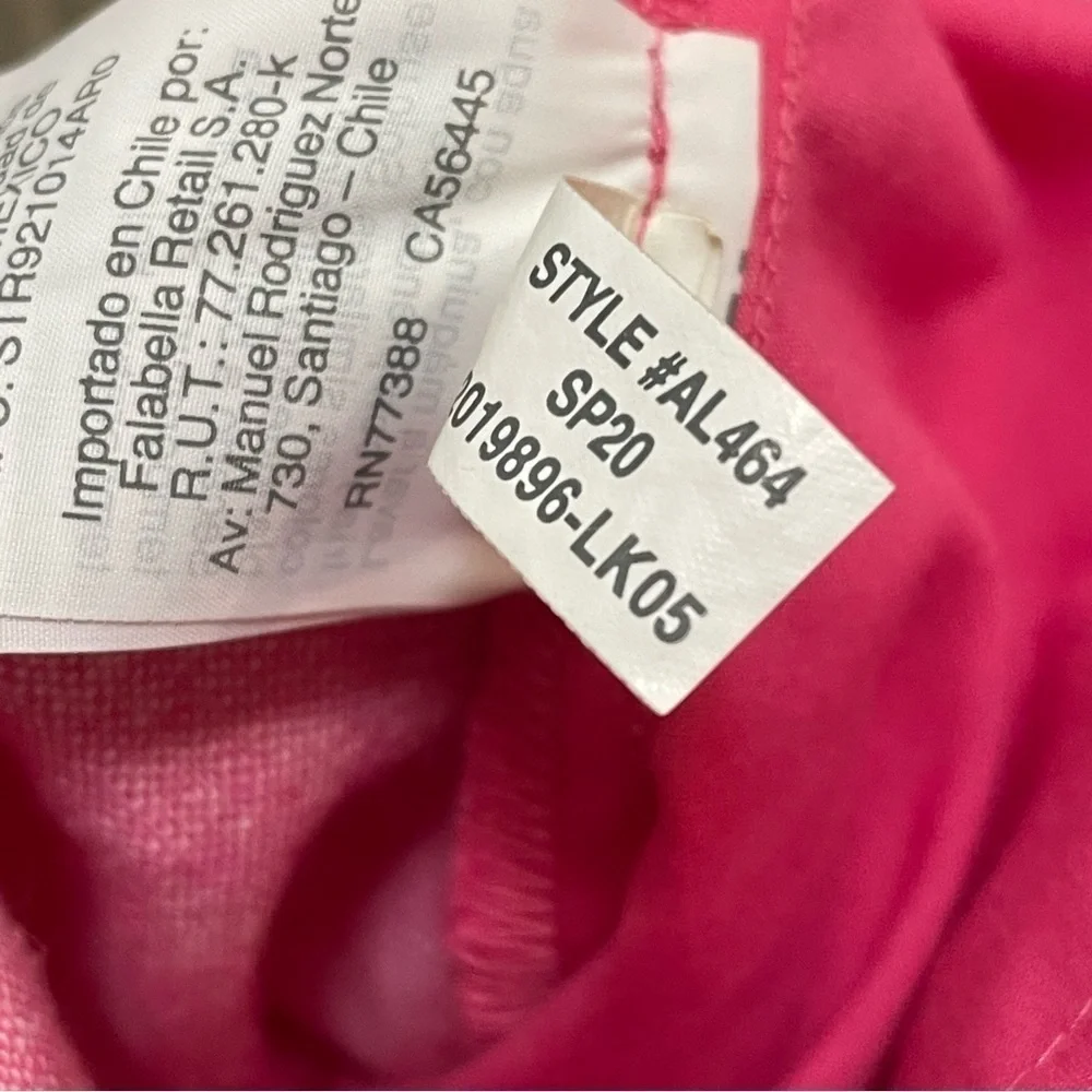 J. Crew Women's Linen Cotton Drawstring Pants Pink Sz 10 NWT Style AL464.